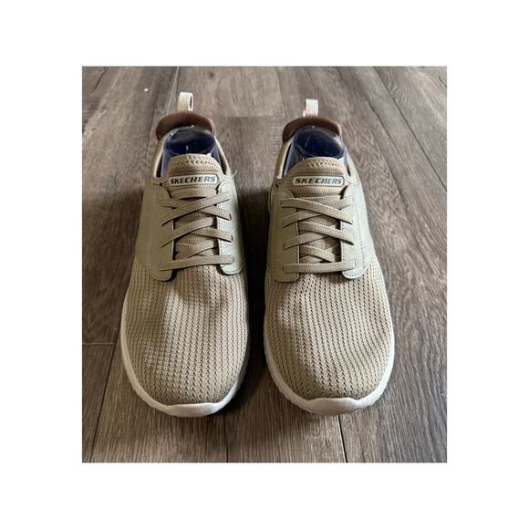 Skechers Mens Classic Fit Sneakers Taupe Size‎ 10.5 - Picture 2 of 7